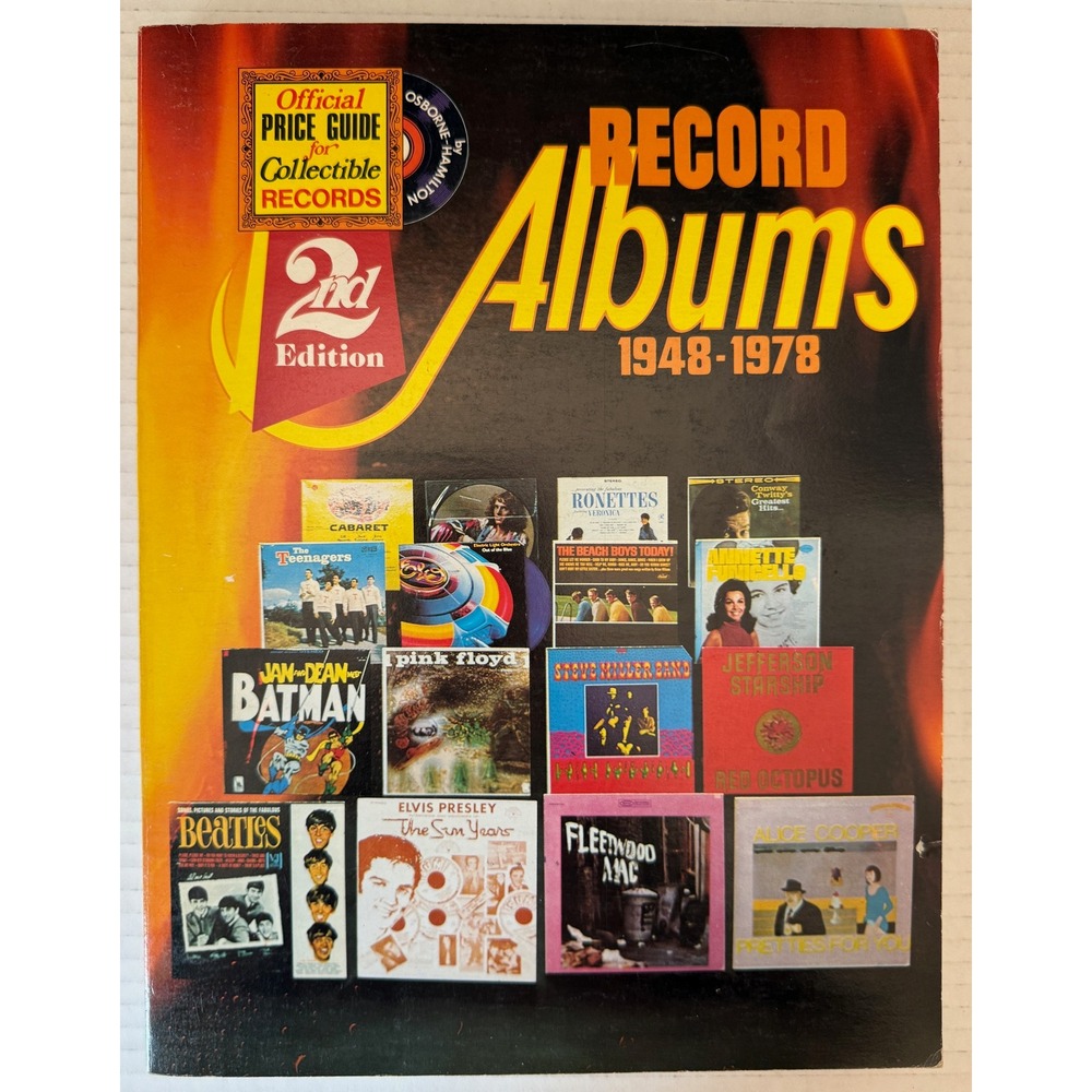 Jerry Osborne Record Albums 1948-1978 Price Guide Multi Good Vintage